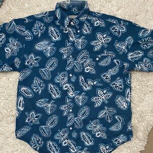 Bugle Boy company vintage Y2K Mens size Large Hawaiian button down shirt ¥